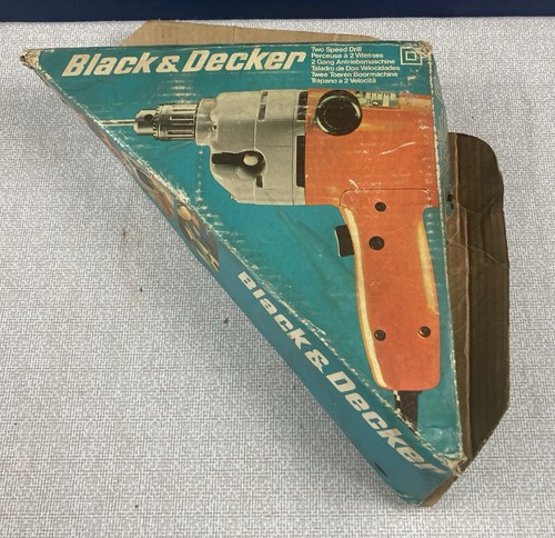 Vintage black decker 2 speed - black,