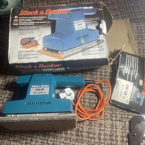 Vintage black decker sander - black, &