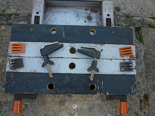 Vintage bench top - black, and